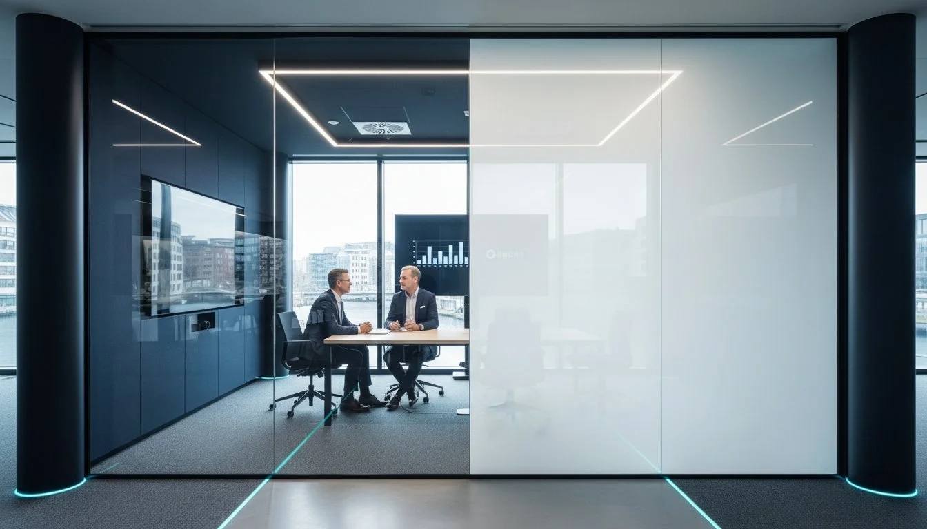 Dynamisk glass og personvern: Når glasset ditt får en av- og på-knapp