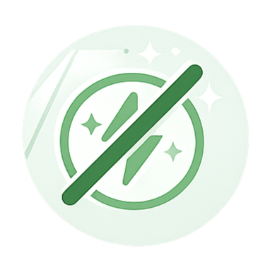 Ingen strømtilkobling symbol
