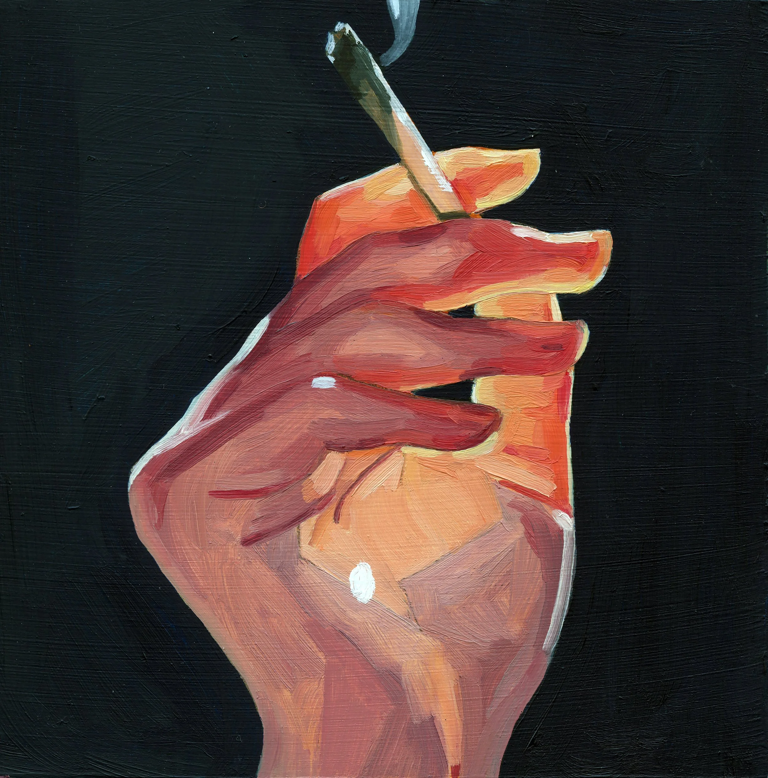 One For The Road. Oil on Panel, 2023