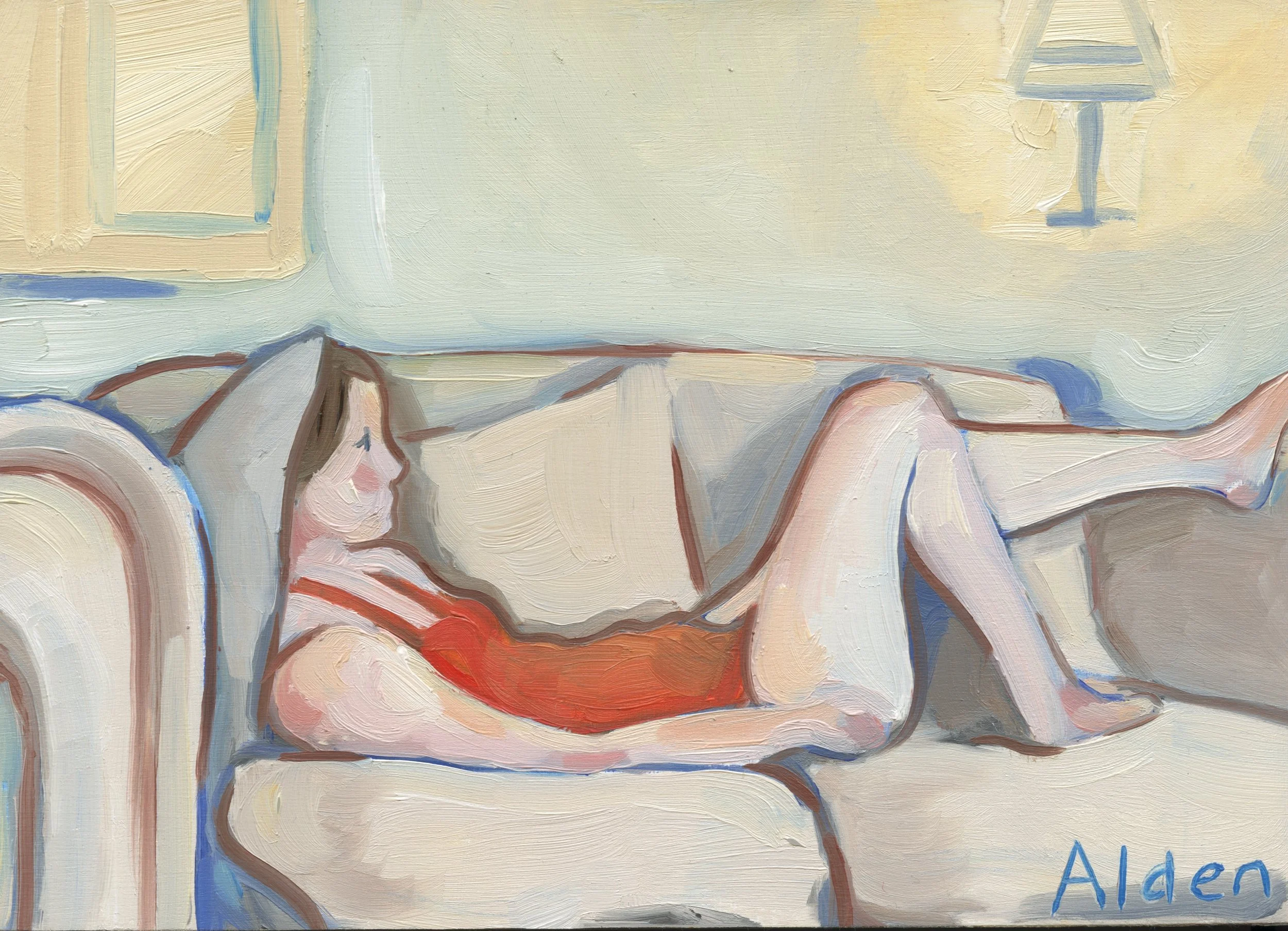 Sofa I. Oil on Panel, 2026