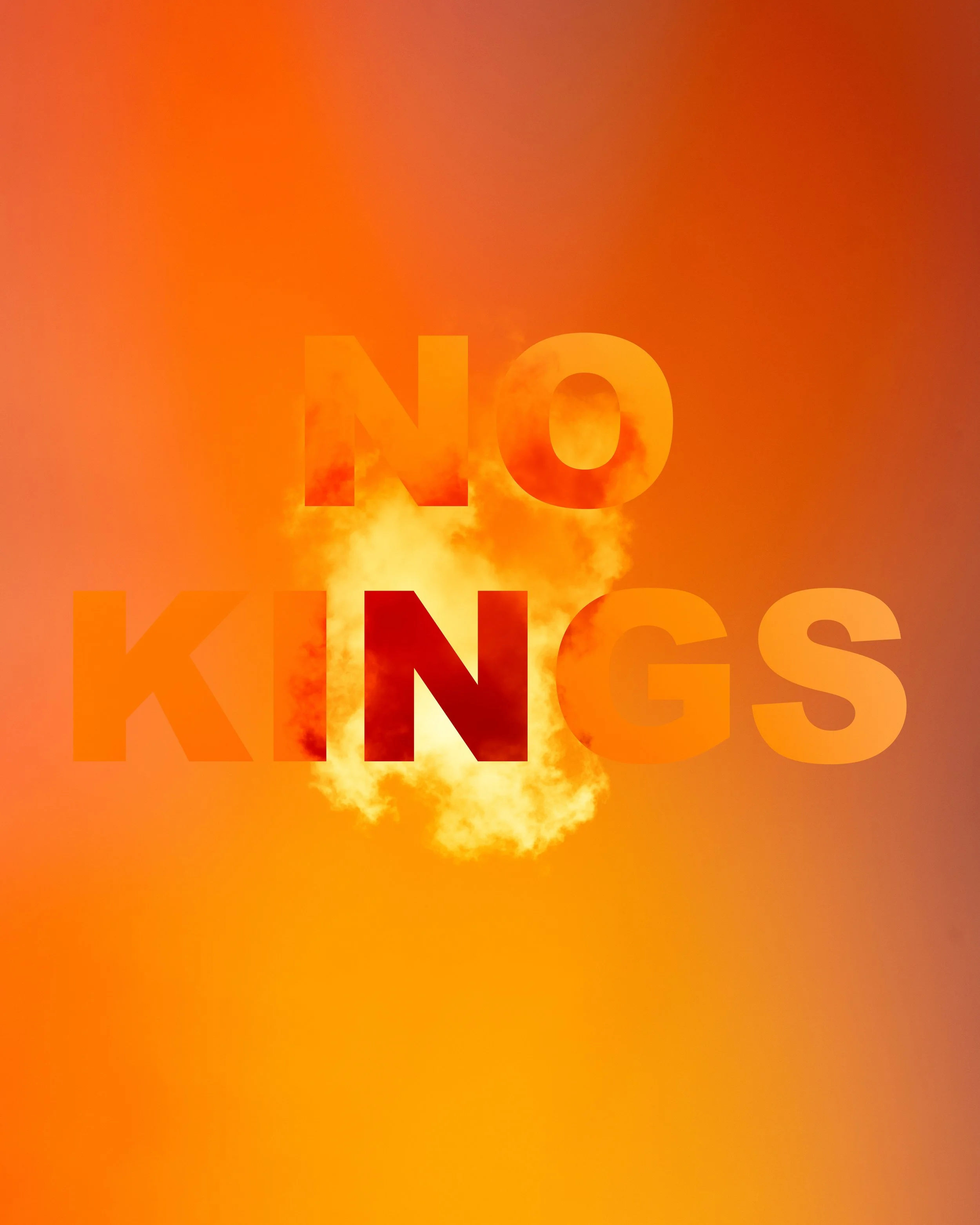No Kings 16x20" Photo Paper Poster