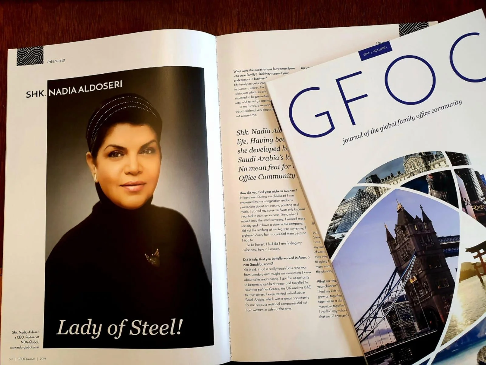 Lady of Steel - Shk. Nadia Aldoseri's Interview for GFOC