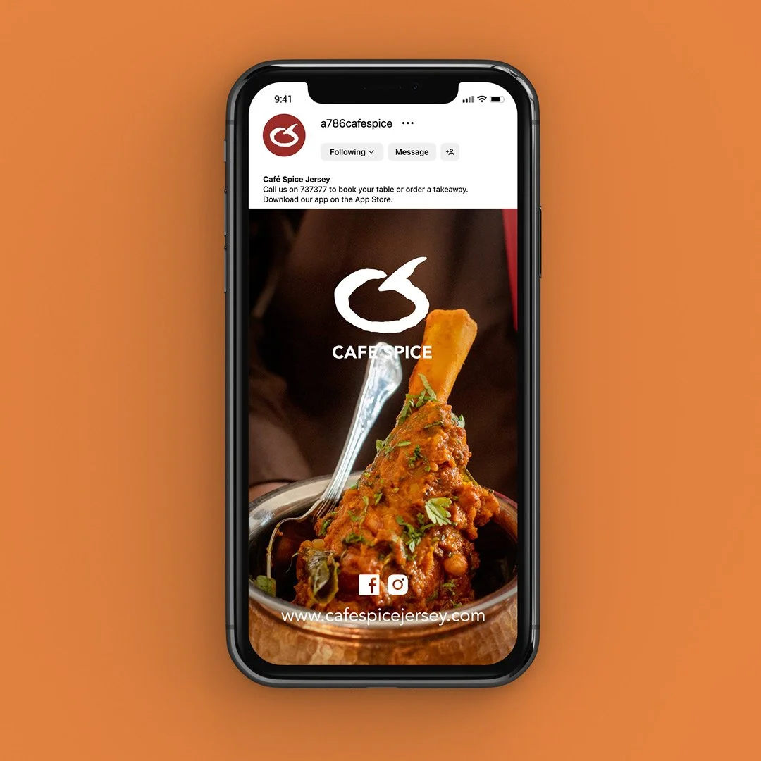 Cafe Spice social mockup