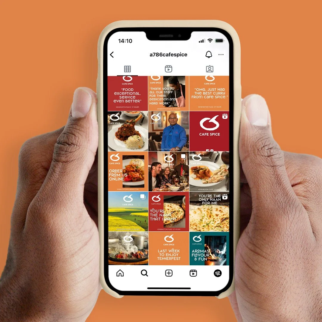 Cafe Spice Instagram grid