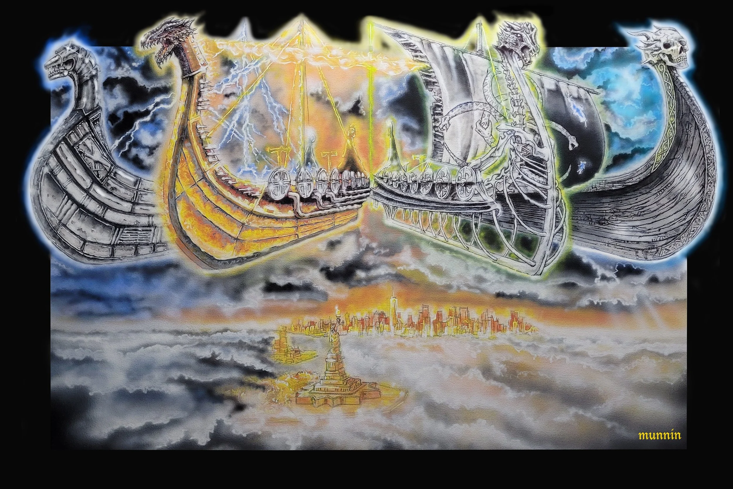 SHIPS OF RAGNAROK. - Ragnarok derived from old Norse (Ragnarokr) meaning "Fate of the Gods". Ragnarok has also been referred to as "Twilight of the Gods" or "the Last Day". Ragnarok will begin with terrible storms and winters unlike anything the worl