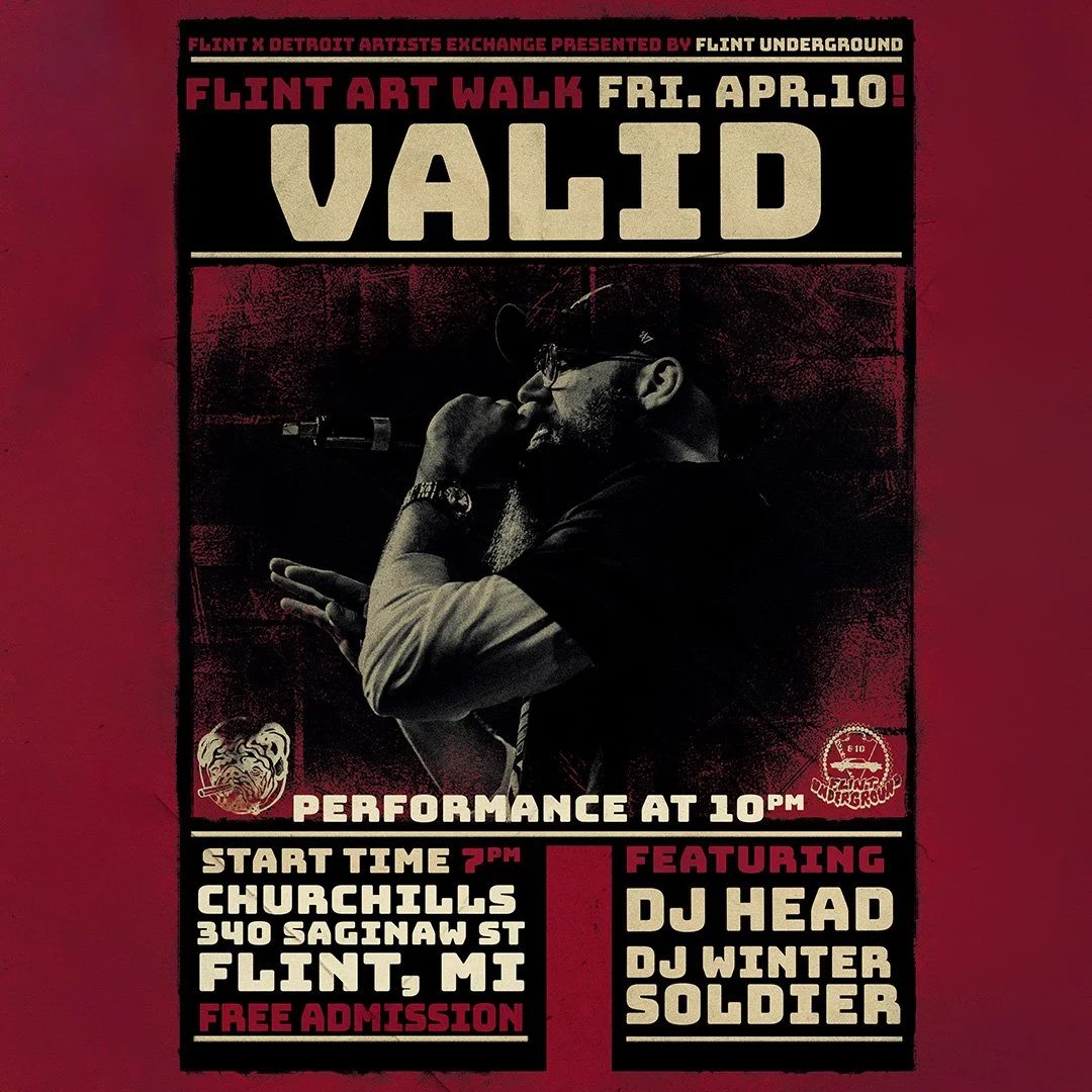 Valid to Perform at the Flint x Detroit Artist Exchange