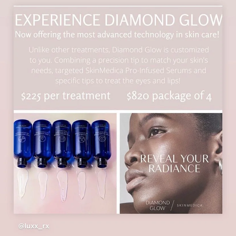 #DIAMONDGLOW

@diamondglow offers a comprehensive body therapy treatment. The DiamondGlow BODY System delivers a combination therapy, which simultaneously provides body polishing, vacuum massage and serum infusion. This unique combination addresses t
