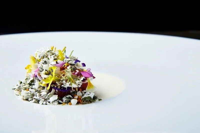 Flowers with Thyme and Sheep Cream