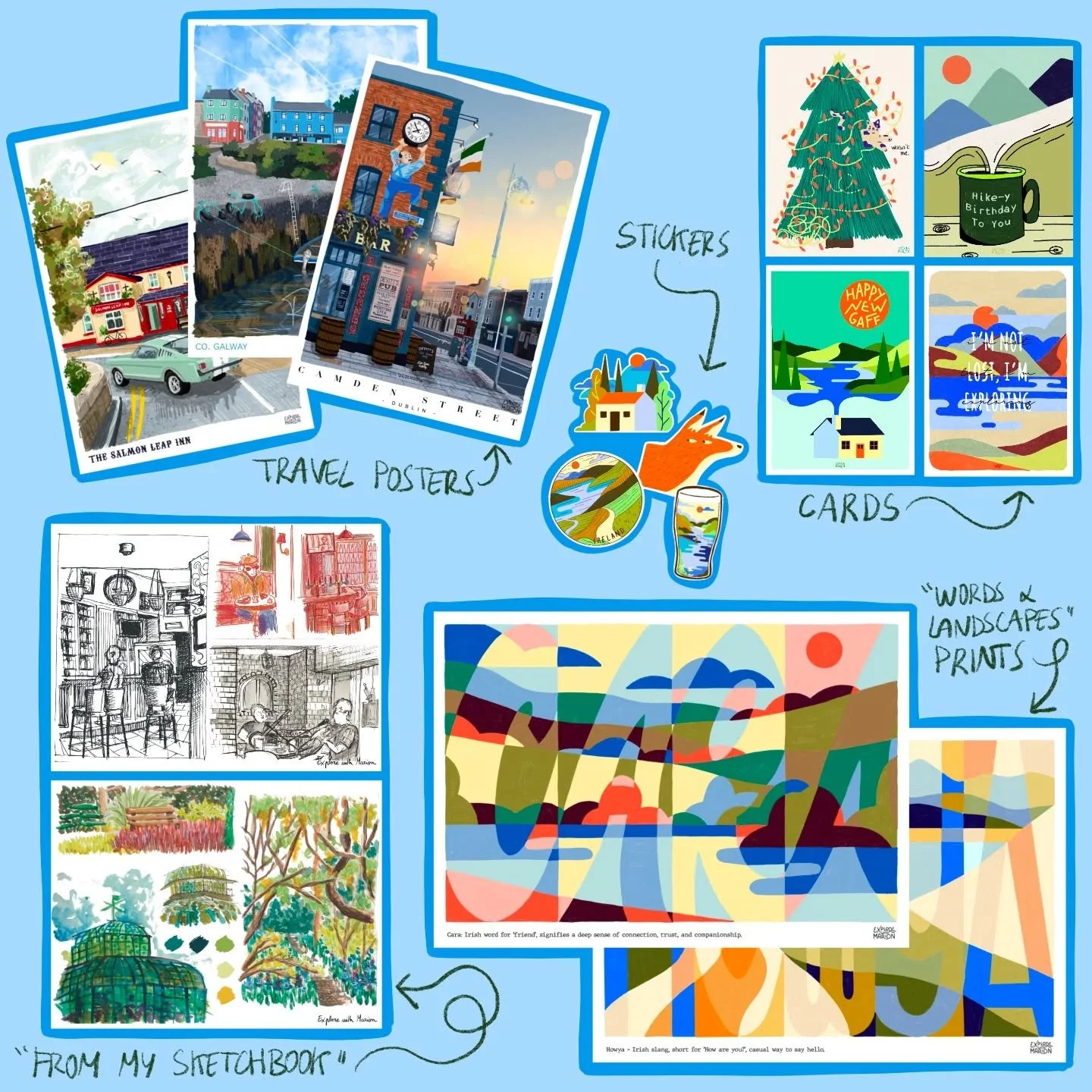 🚨 LAST CALL (almost)! Only 4 days left to snag something from my little online shop. After that, poof, the shop goes on holiday ✨

www.explorewithmarion.com (link in bio)

#irishmade #irishgift #madeinireland #irelandposter #irelandart #irelandillus