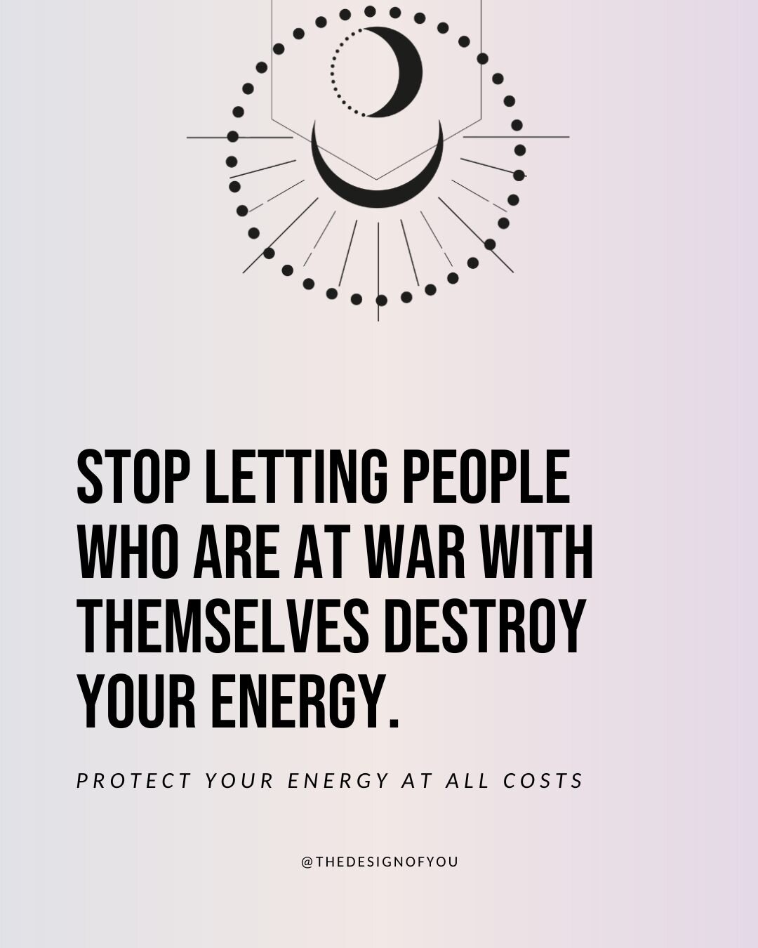 Heading into a new month like... 💅

One of the biggest lessons you'll learn when you really start honoring your energy with the help of Human Design is that your energy is precious, limited. 

So, don't let anyone kill your vibe 🤍

If you want to g