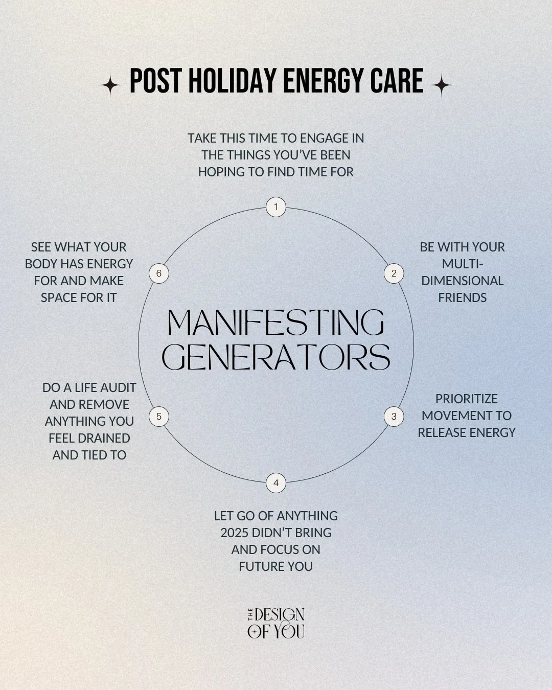 Post-holiday energy care, by design 🤍

This is the kind of work I love sharing. Practical, gentle, and rooted in how your energy actually works.

My book The Design of You is officially available and it&rsquo;s the most visual, beginner-friendly, wo