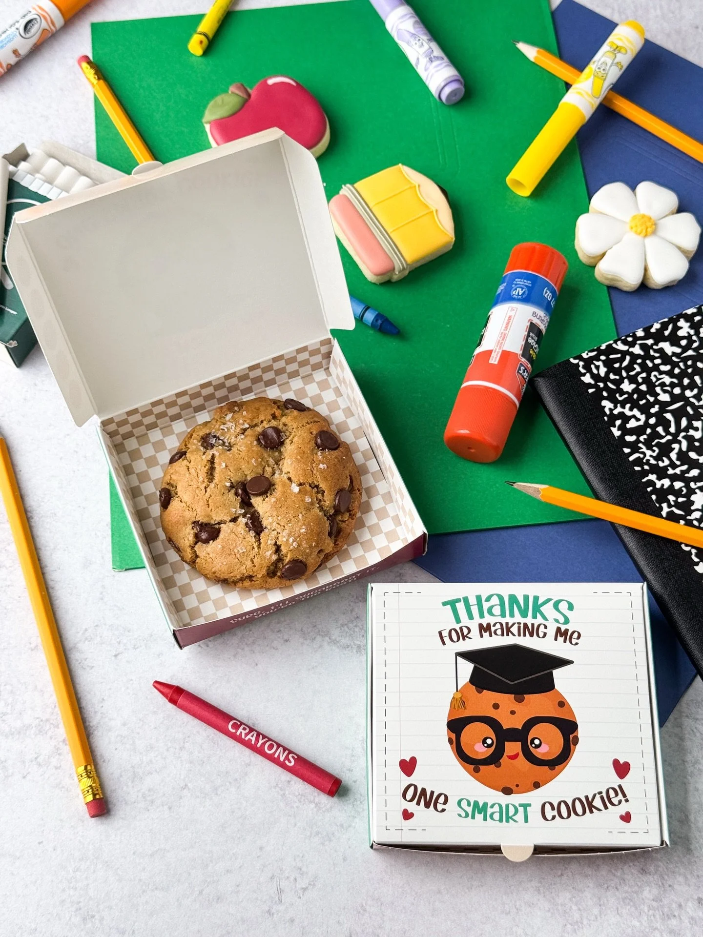 Think a sugar cookie isn&rsquo;t your teacher&rsquo;s jam? Thank them for making your kid a &ldquo;smart cookie&rdquo; with the best chocolate chip cookie they&rsquo;ll ever eat. 

Brown butter chocolate chip (and chunk) cookie sprinkled with sea sal