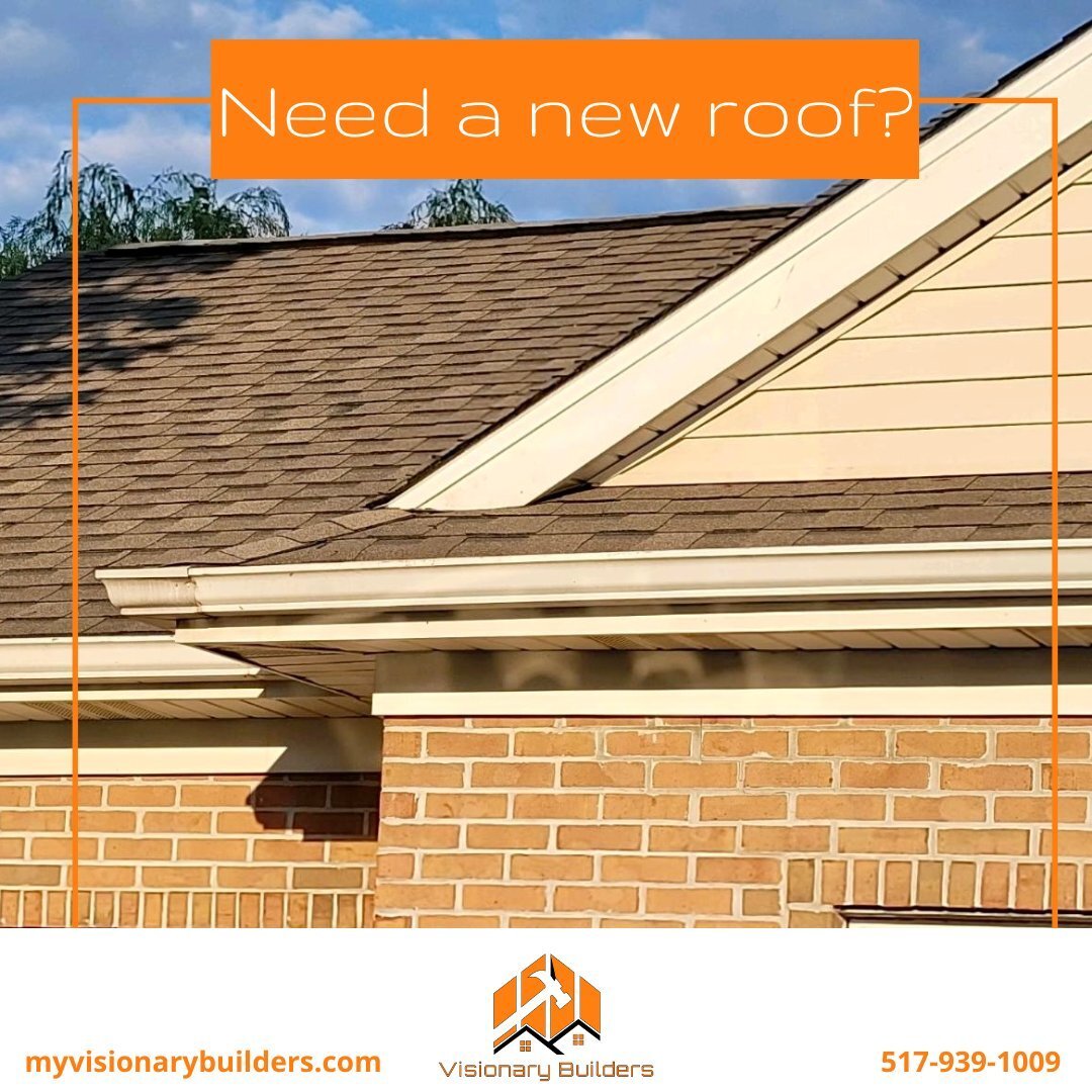 In need of a new roof? It's an intimidating project, but we're the team to help you out! No matter your roof's condition, we got you! 💪

Give us a call to get on our calendar yet this fall or for the spring!
.
.
.
#visionarybuilderinc #visionarybuil