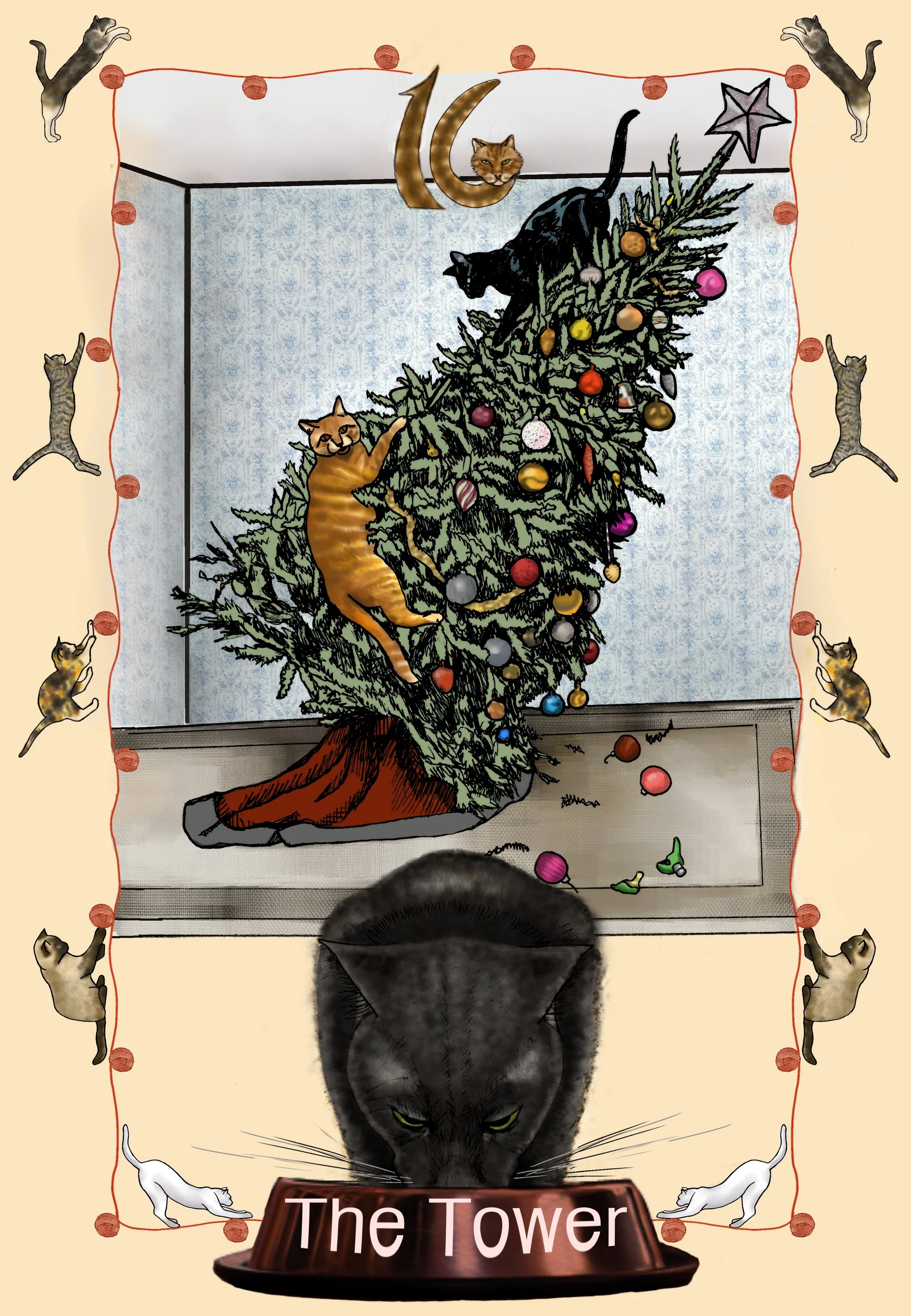 The Tower  - using those same pesky cats!