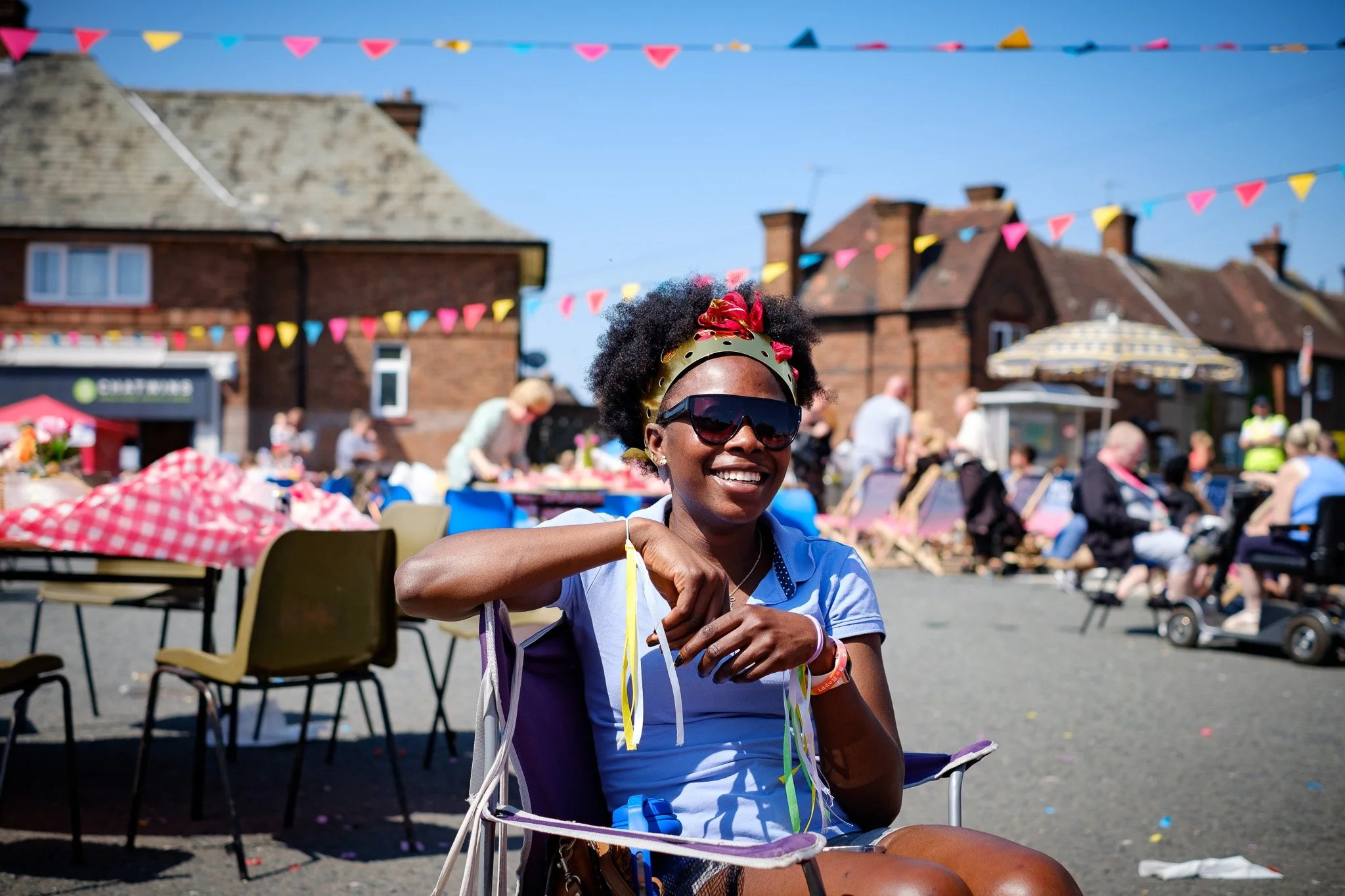 Candid photograph of people at The Feast event in Chester