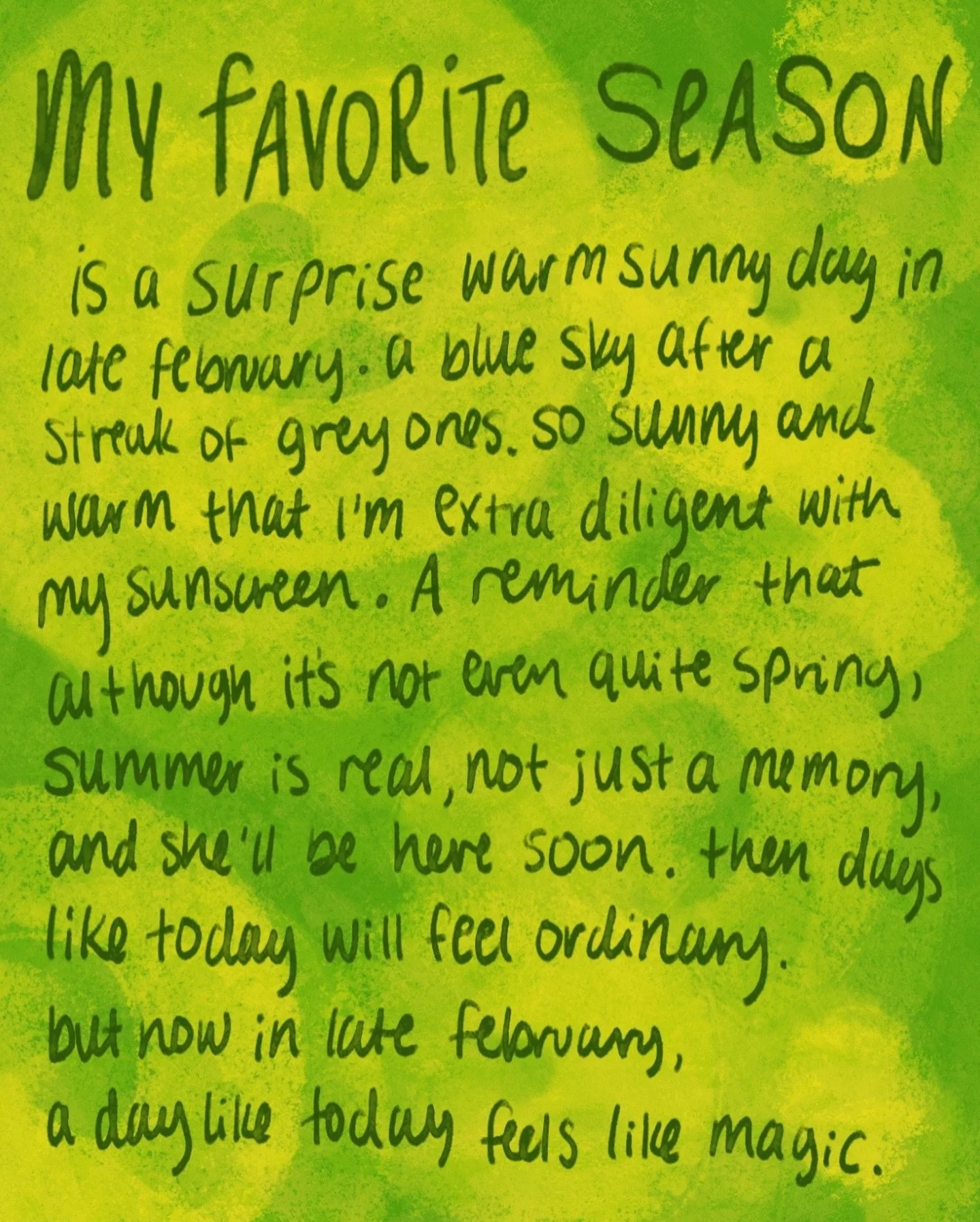 kind of a lie i still think summer is my fav but. poetry yknow?