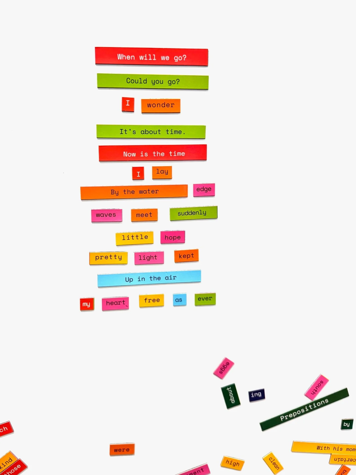 2 poems i made at the children&rsquo;s museum in 2 style variations !! #foundpoetry