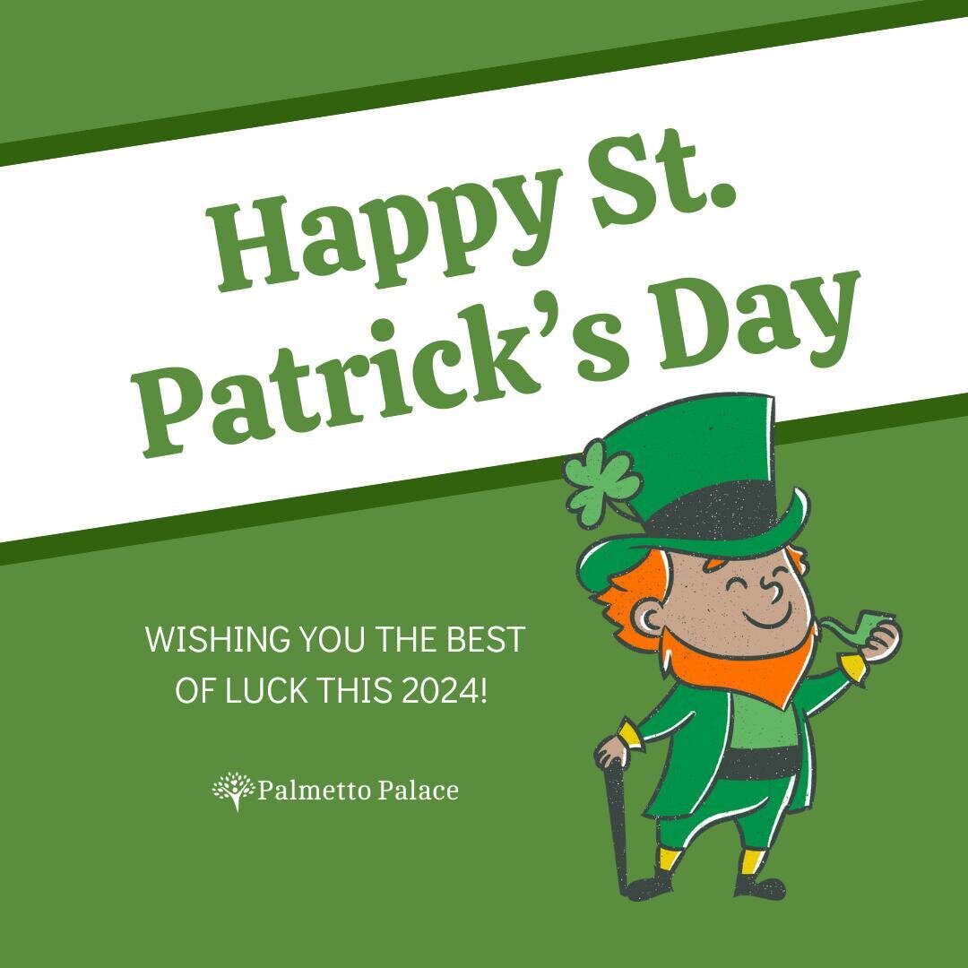 &quot;May your day be touched by a bit of Irish luck, brightened by a song in your heart, and warmed by the smiles of the people you love.&quot; ⁠
⁠
The Palmetto Palace wishes you a happy St. Patrick's Day🍀🍀🍀 ⁠
⁠
#stpatricksday #stpattys #irishluc