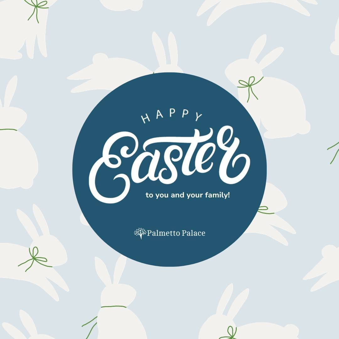 Happy Easter to you and your family! We here at Palmetto Palace wish for a blessed, joyful, and healthy day 🐣🐰❤️⁠
⁠
#eastersunday #easter2024 #happyeaster🐣 #happyeastereveryone #health #mobilehealth #publichealth #southcarolina #sc