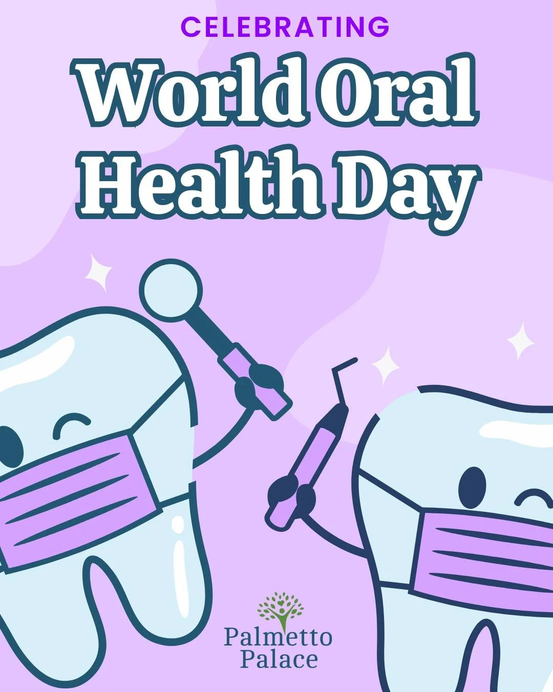 It's #WorldOralHealthDay today! Taking proactive steps in maintaining oral hygiene can prevent numerous dental issues and promote overall health. #PalmettoPalace is excited to host our annual  #FreeDentalDay in July in Orangeburg, SC. This event offe