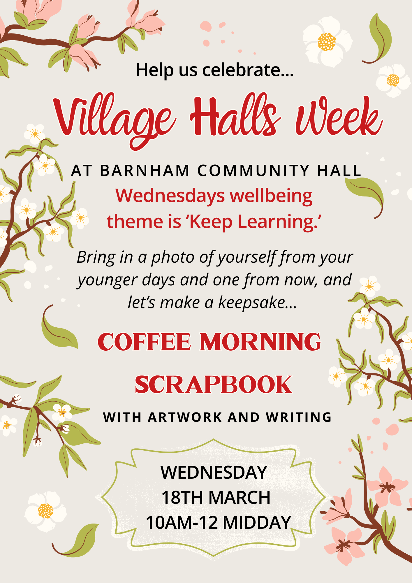 VILLAGE HALLS WEEK 