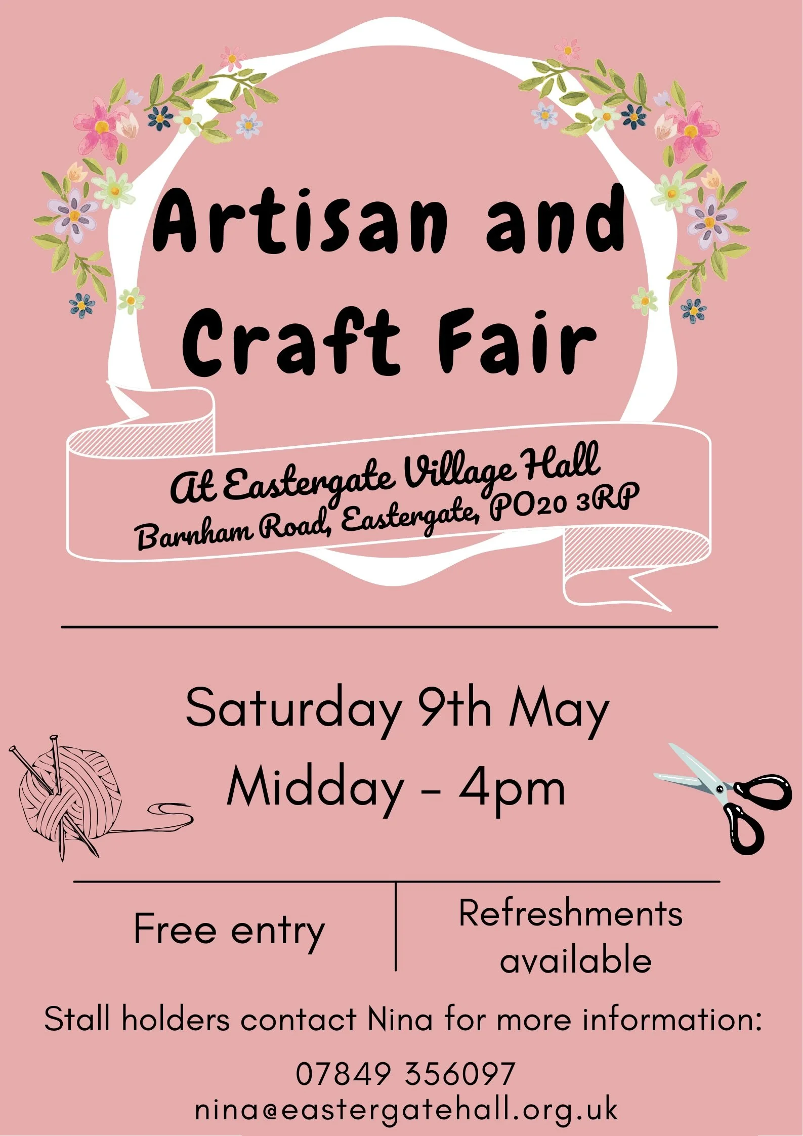 May Artisan and Craft Fair at Eastergate Village Hall