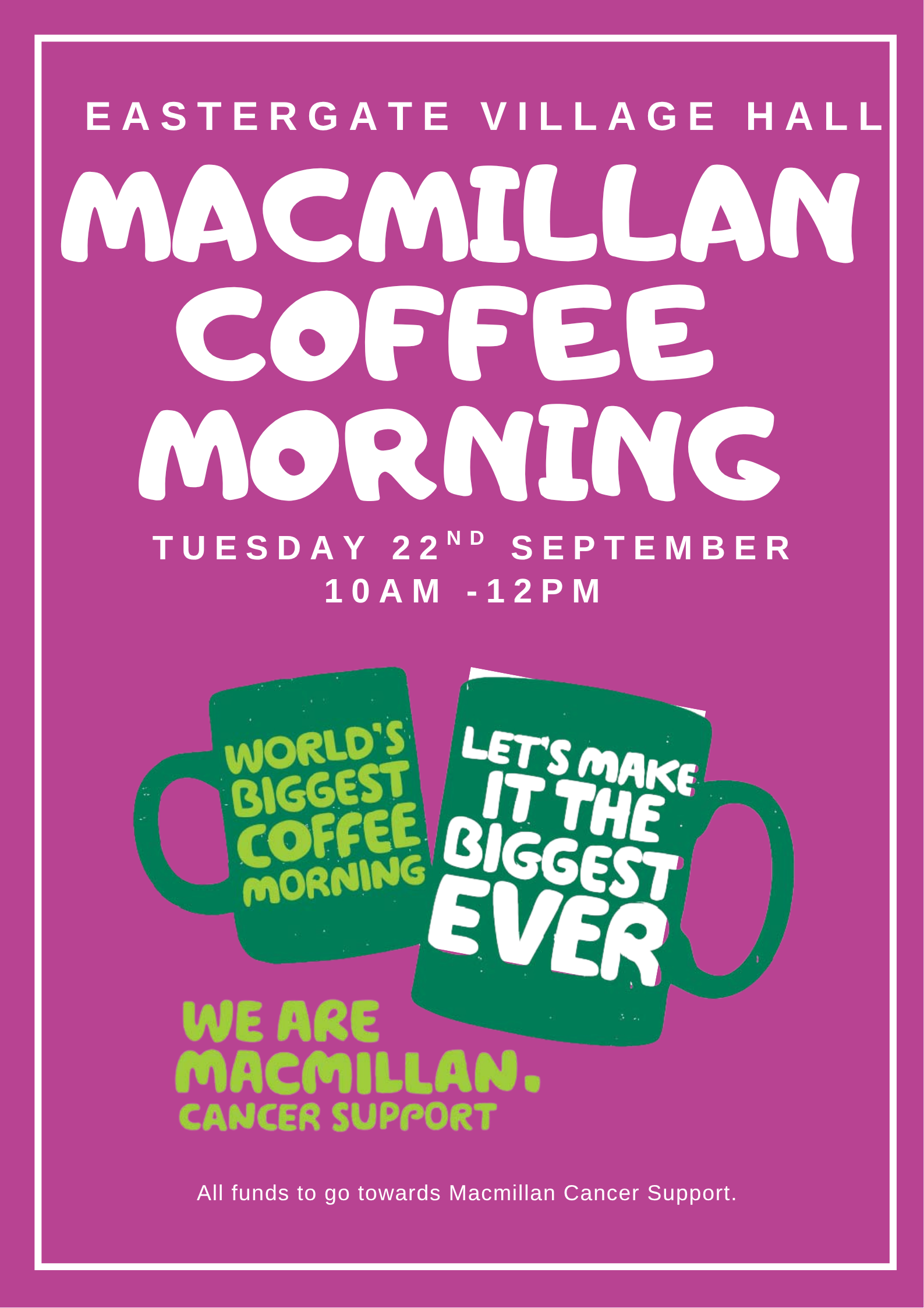 MACMILLAN COFFEE MORNING 