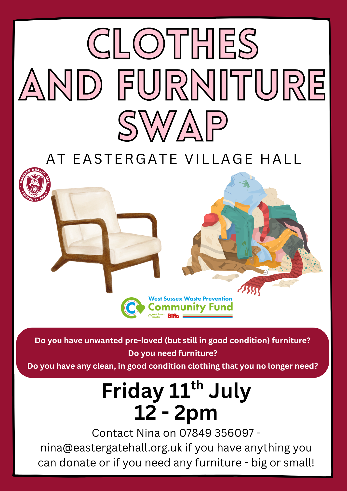 Furniture and Clothing Swap — Barnham and Eastergate Community Trust