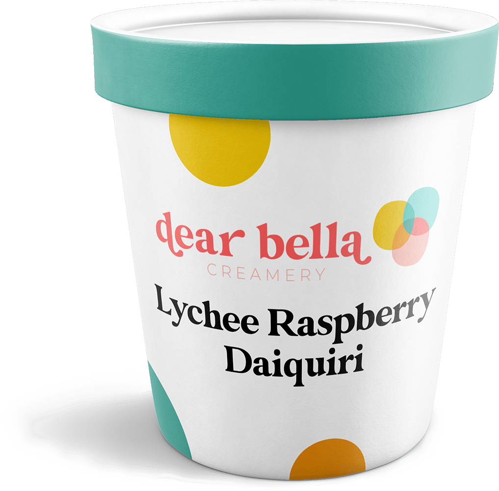 Lychee Raspeberry Daiquiri Vegan Ice Cream Dear Bella