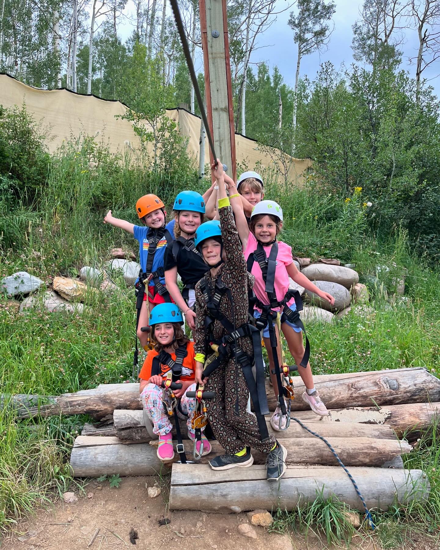The morning zip-line crew!