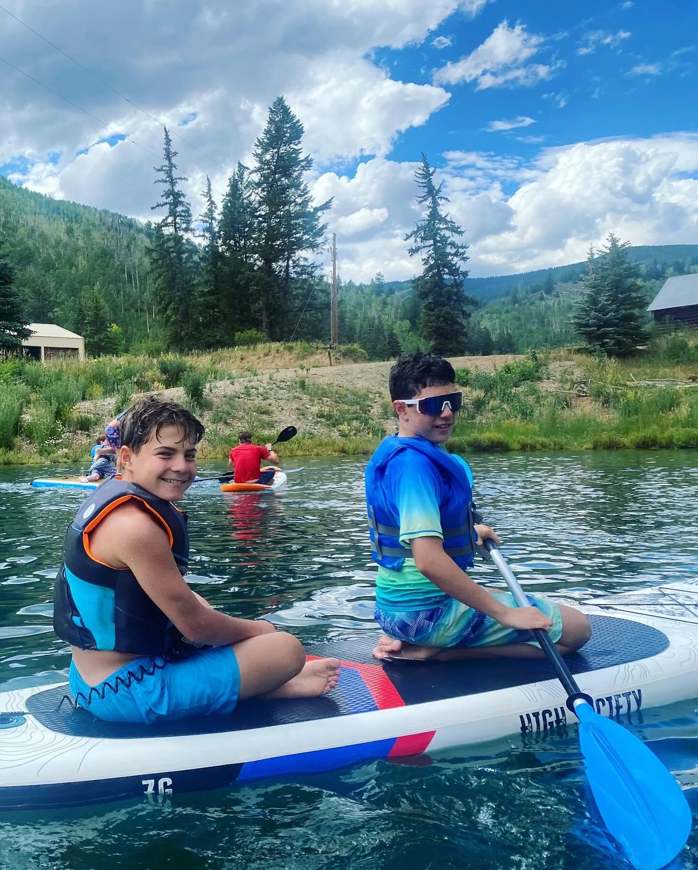 Paddle boarding was so much fun today! We have some action from the water 🚣&zwj;♀️