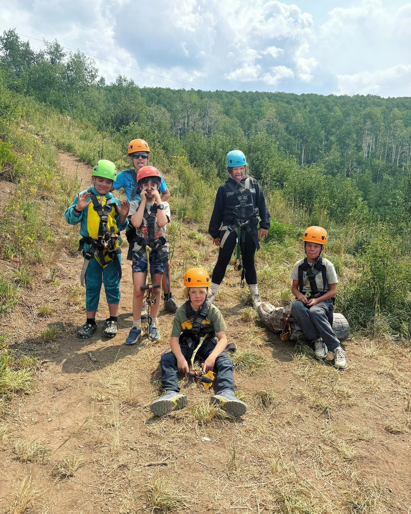 Busy day at Ajax! We&rsquo;re painting a new mural, zipping down the zip line, and playing some dodgeball archery all before the day is done!