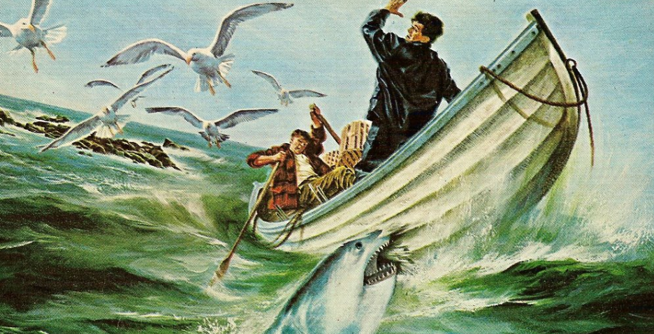 The true story behind shark smashing boat image from Jaws