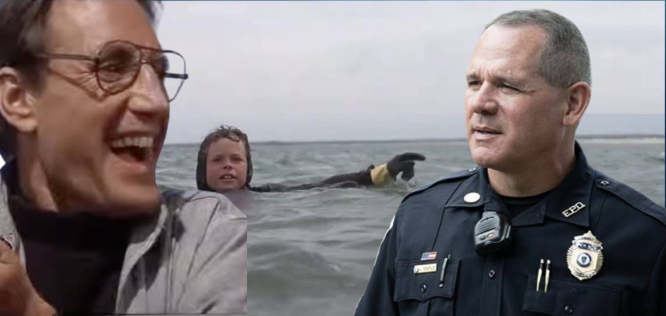 Former Jaws child actor becomes chief of police has been an arresting story the world over