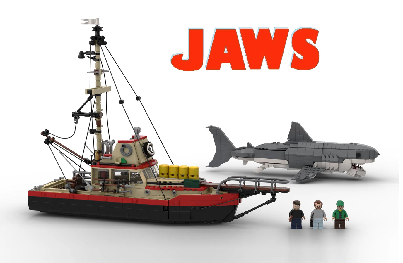 10,000 votes, for that we could get the head, the tail, the whole damn Jaws LEGO set