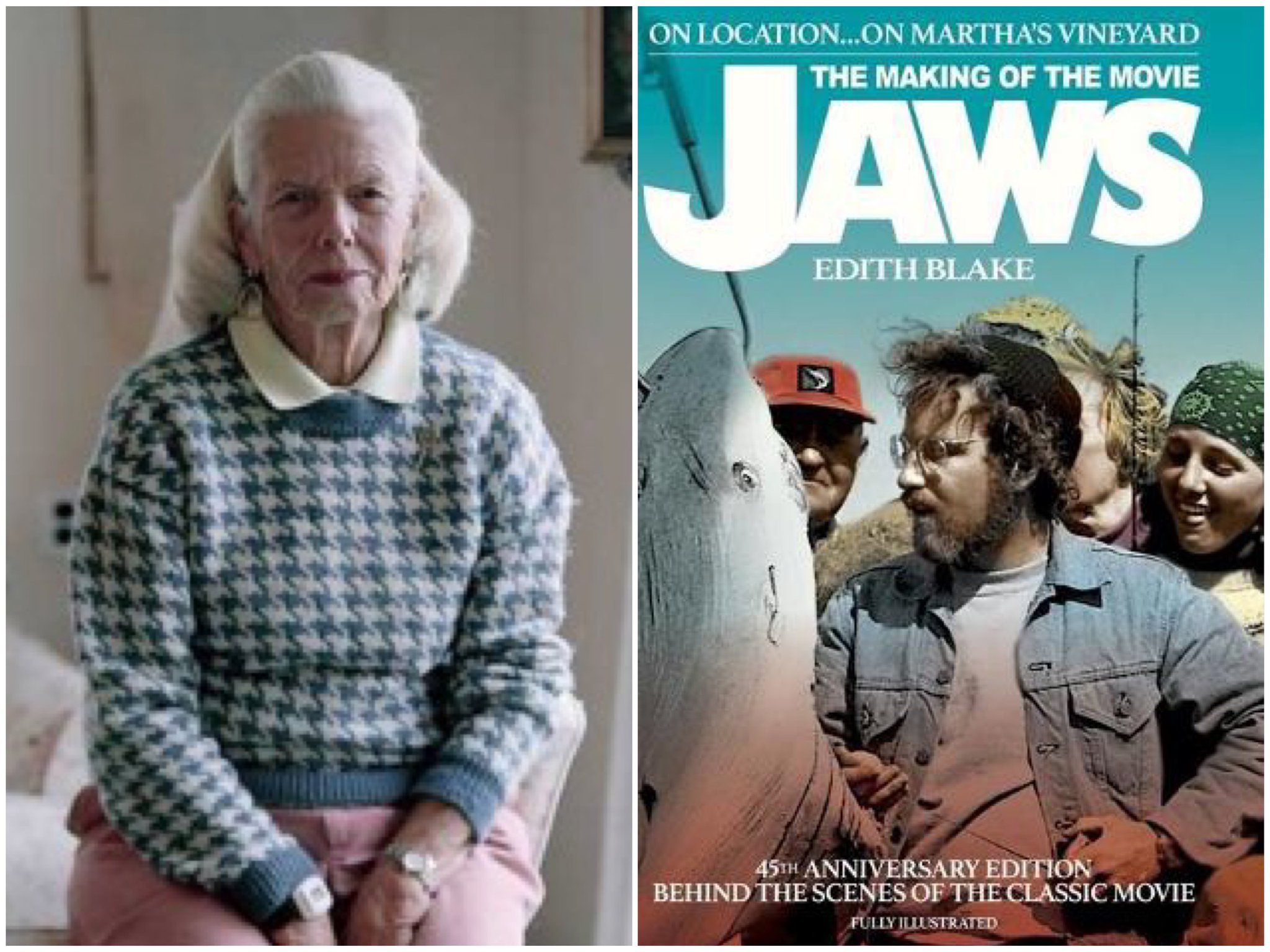 Edith Blake 'Making of JAWS' author who charted the filming on Martha's Vineyard dies