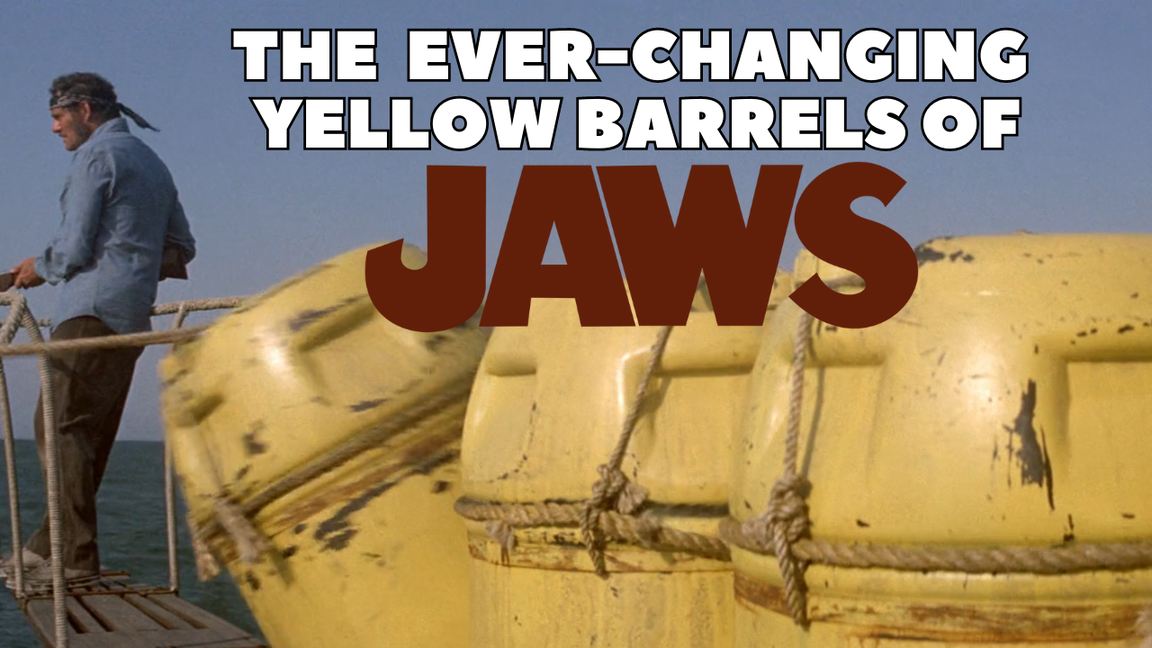 The ever-changing yellow barrels in Jaws