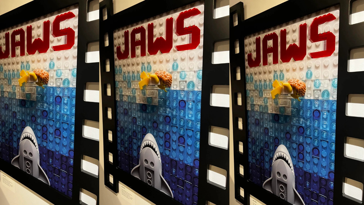 JAWS poster gets a LEGO makeover for new exhibition&nbsp;