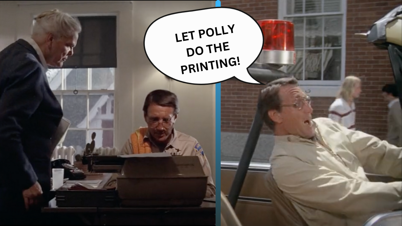 Let Polly do the printing! Remembering JAWS actress Peggy Scott  