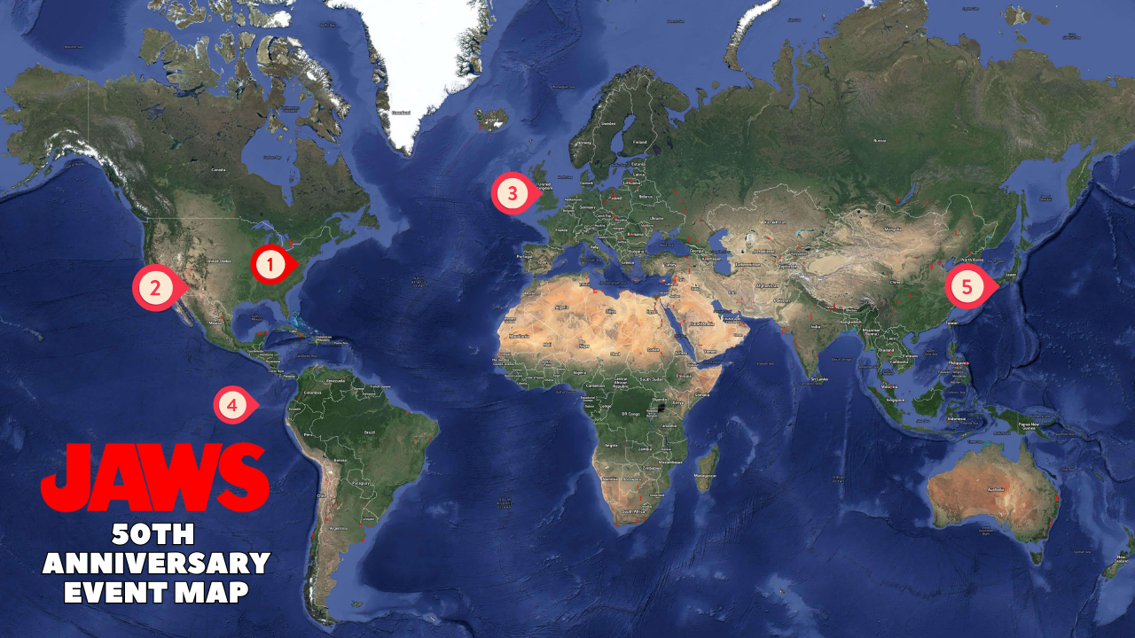 JAWS 50th Anniversary Event Map &amp; Guide