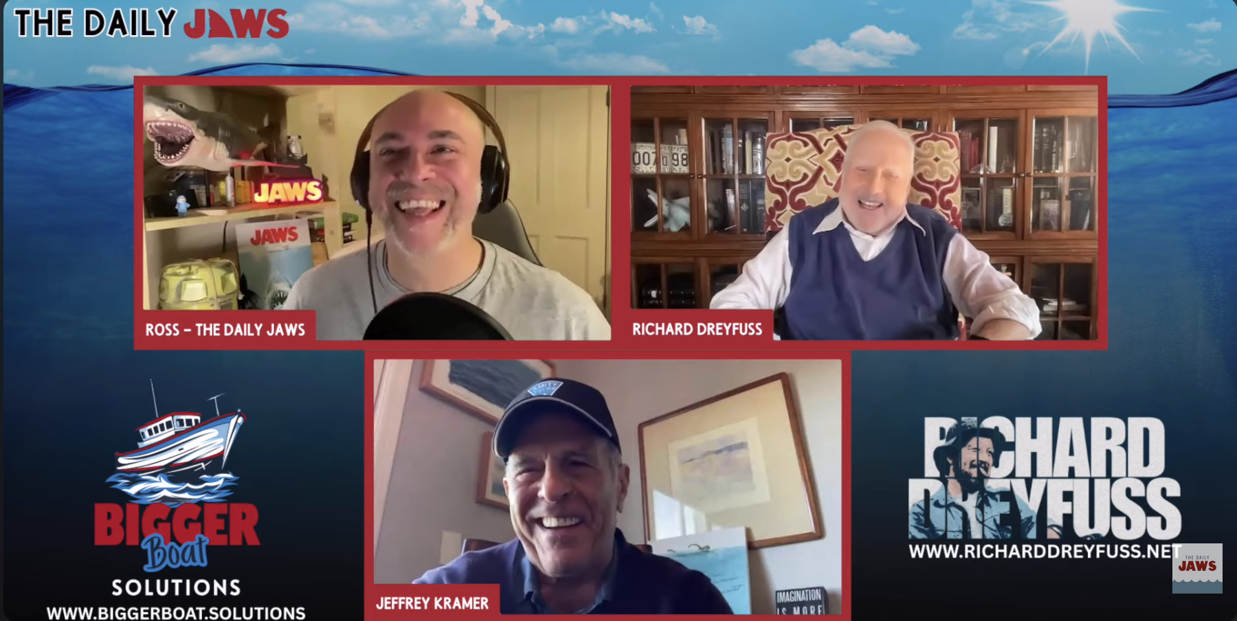 Richard Dreyfuss JAWS 50th anniversary interview co-star surprise