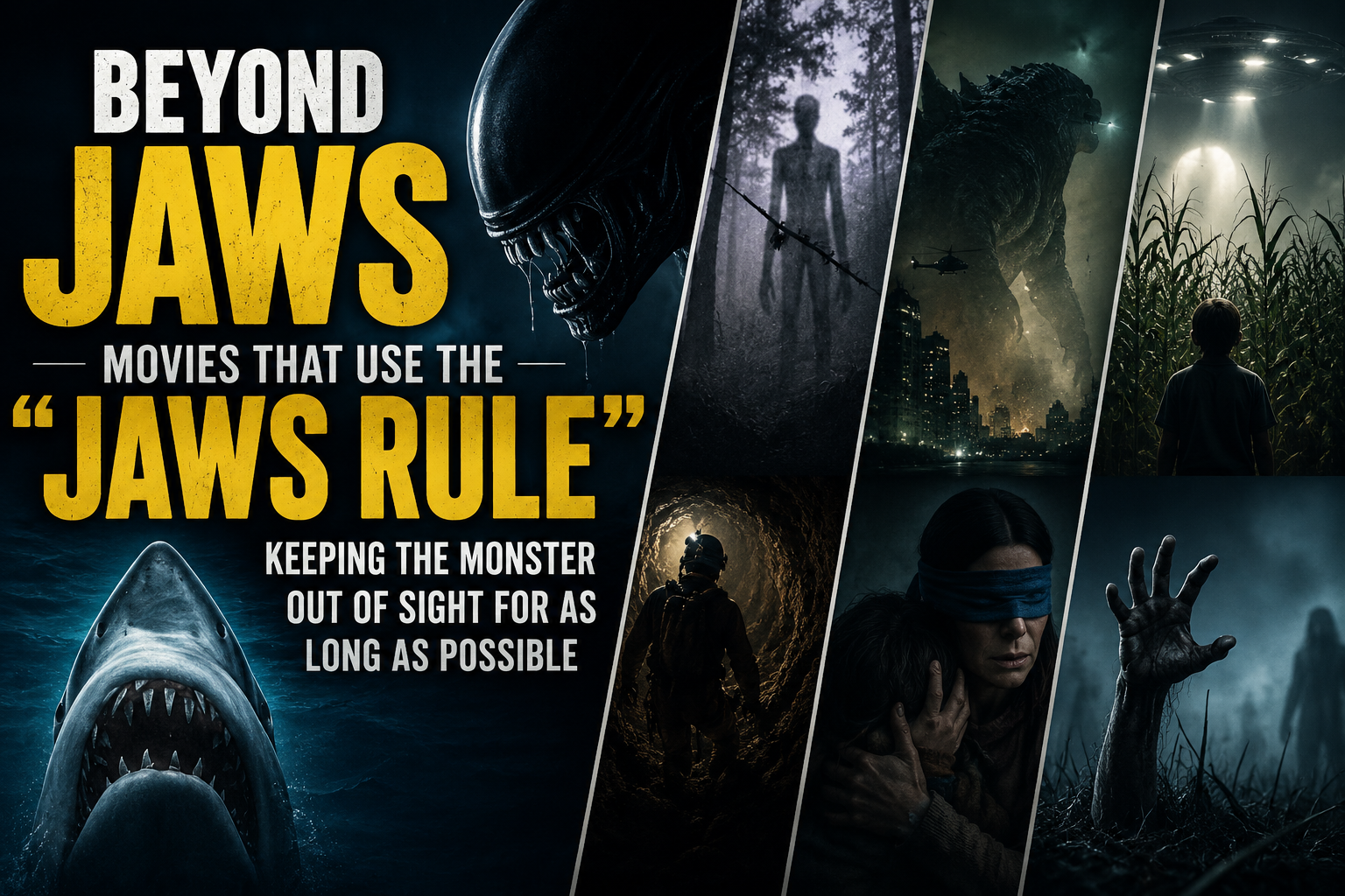 The JAWS Rule: Movies that keep the monster hidden for maximum fear