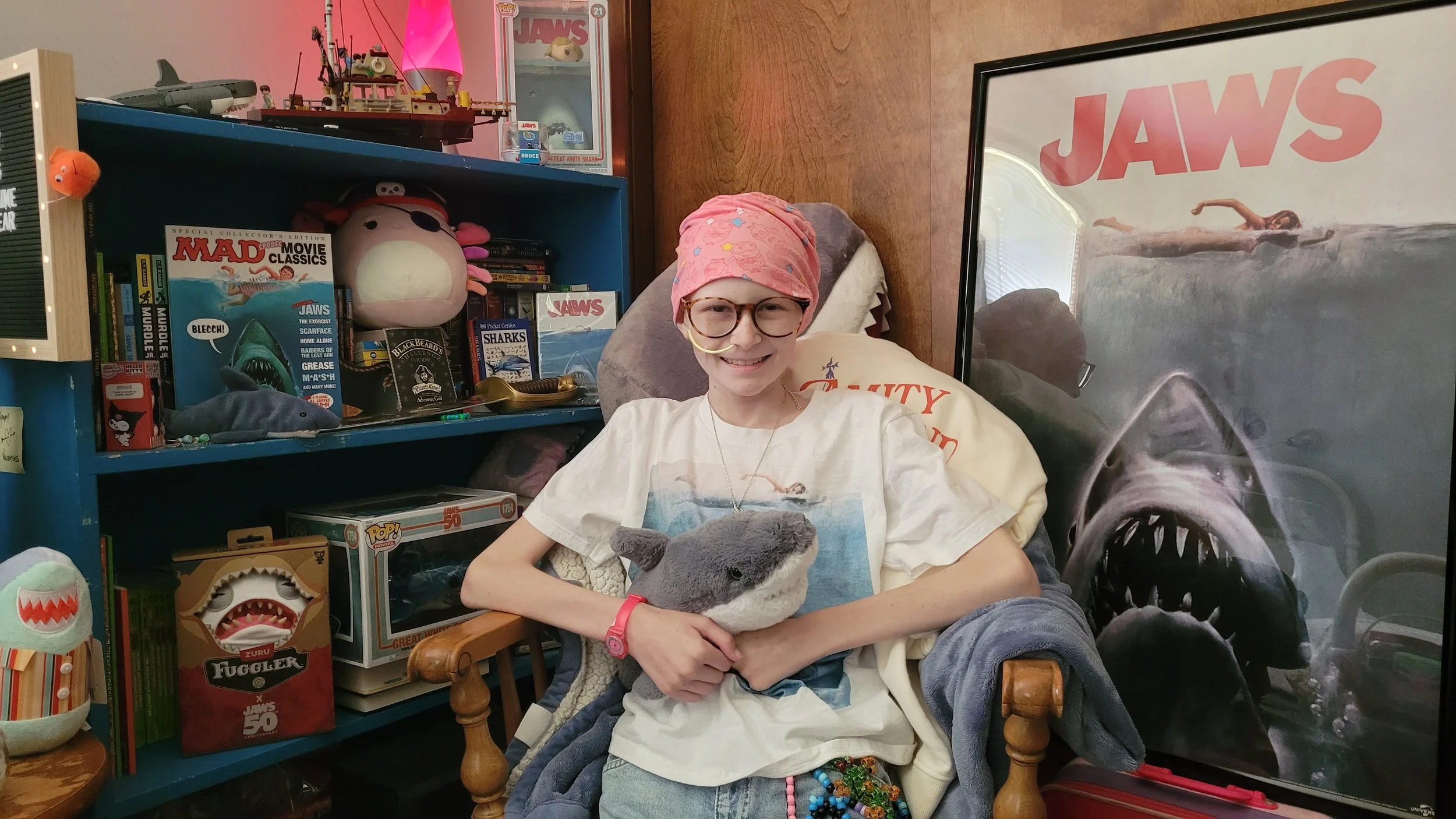 Young JAWS fan with cancer is given a bigger boat of kindness