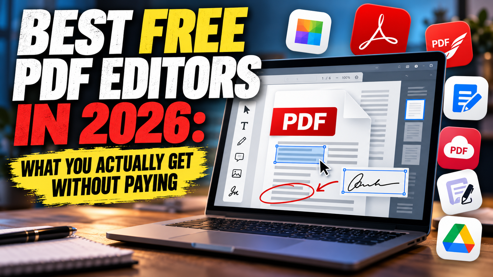 Best free PDF editors in 2026: what you actually get without paying