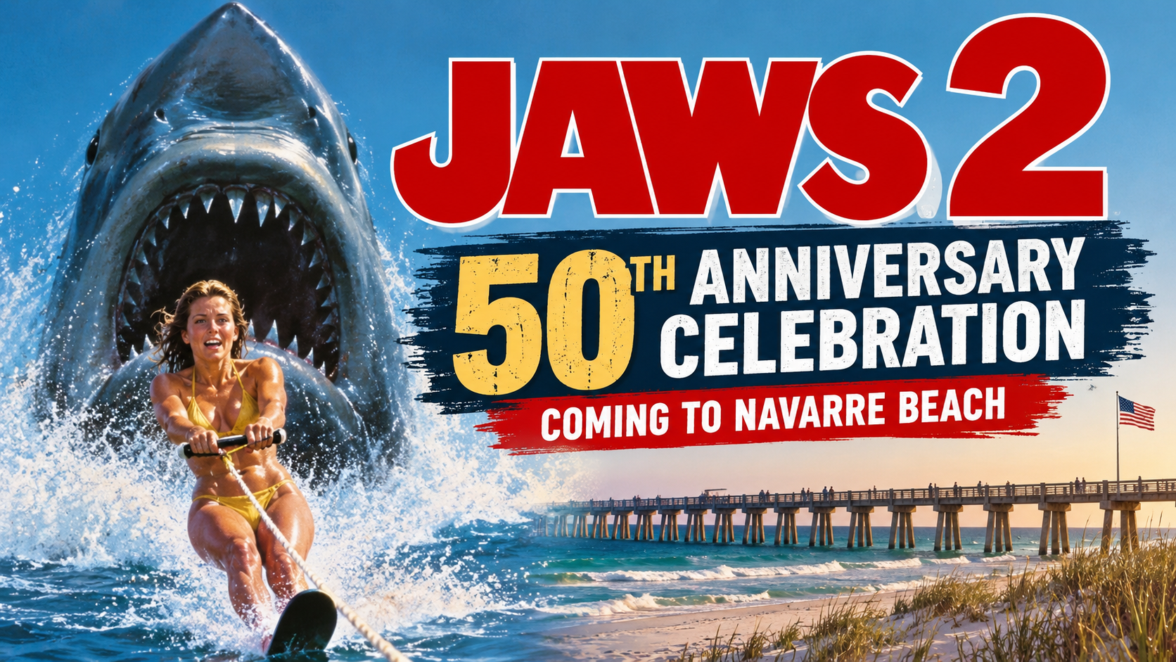 JAWS 2 50th Anniversary Celebration Coming to Navarre Beach
