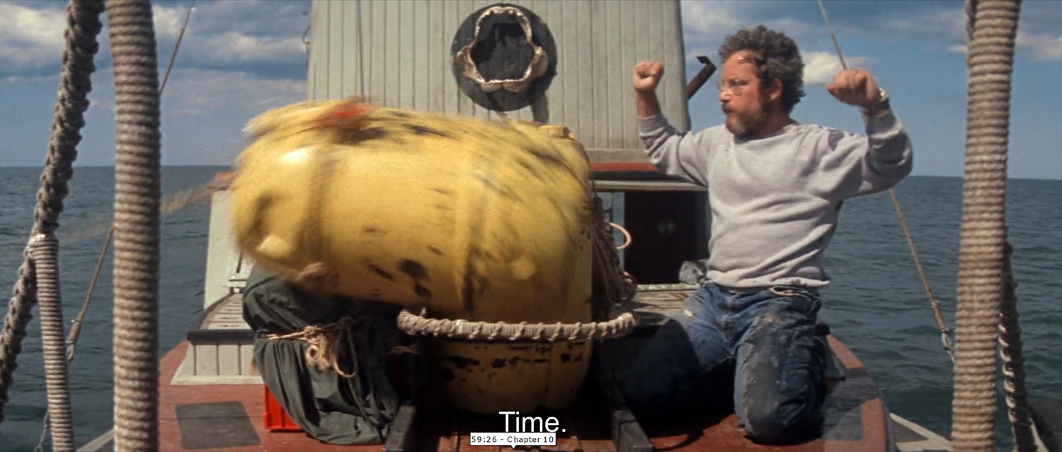 The everchanging yellow barrels in Jaws — The Daily Jaws