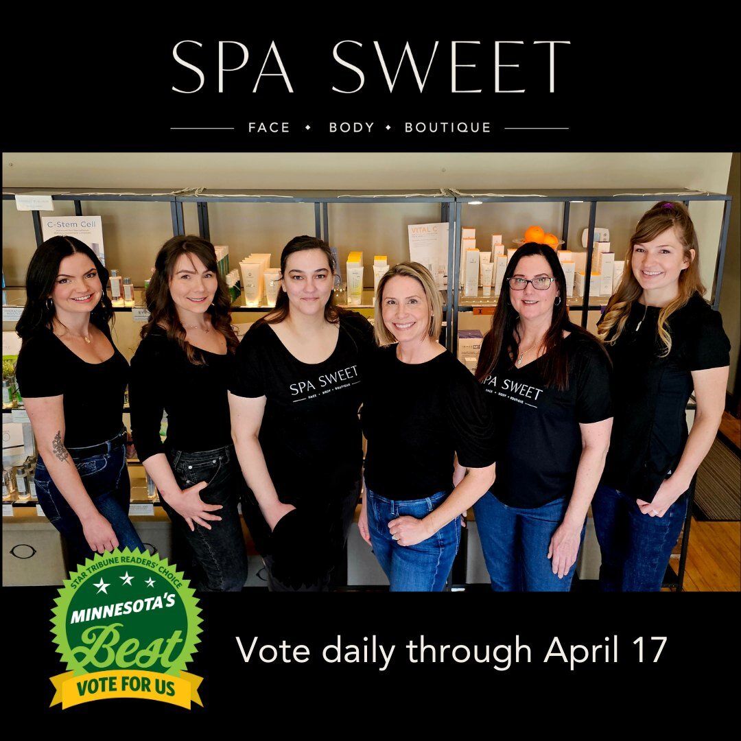 Exciting News! 🎉 Spa Sweet has been nominated by Minnesota Best for the third consecutive year! Huge thanks to our amazing clients for their continuous support. 

At Spa Sweet, we strive to make each spa experience extraordinary, one client at a tim