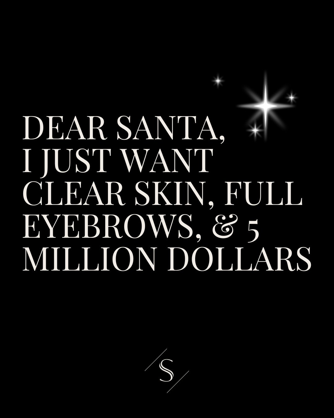 While Santa works on the millions, we&rsquo;ve got the clear skin + brows covered 😉⁠
⁠
⏰ Holiday appointments are going FAST and we only have a few left&mdash;once they&rsquo;re gone, they&rsquo;re gone. Treat yourself now and thank yourself later.⁠