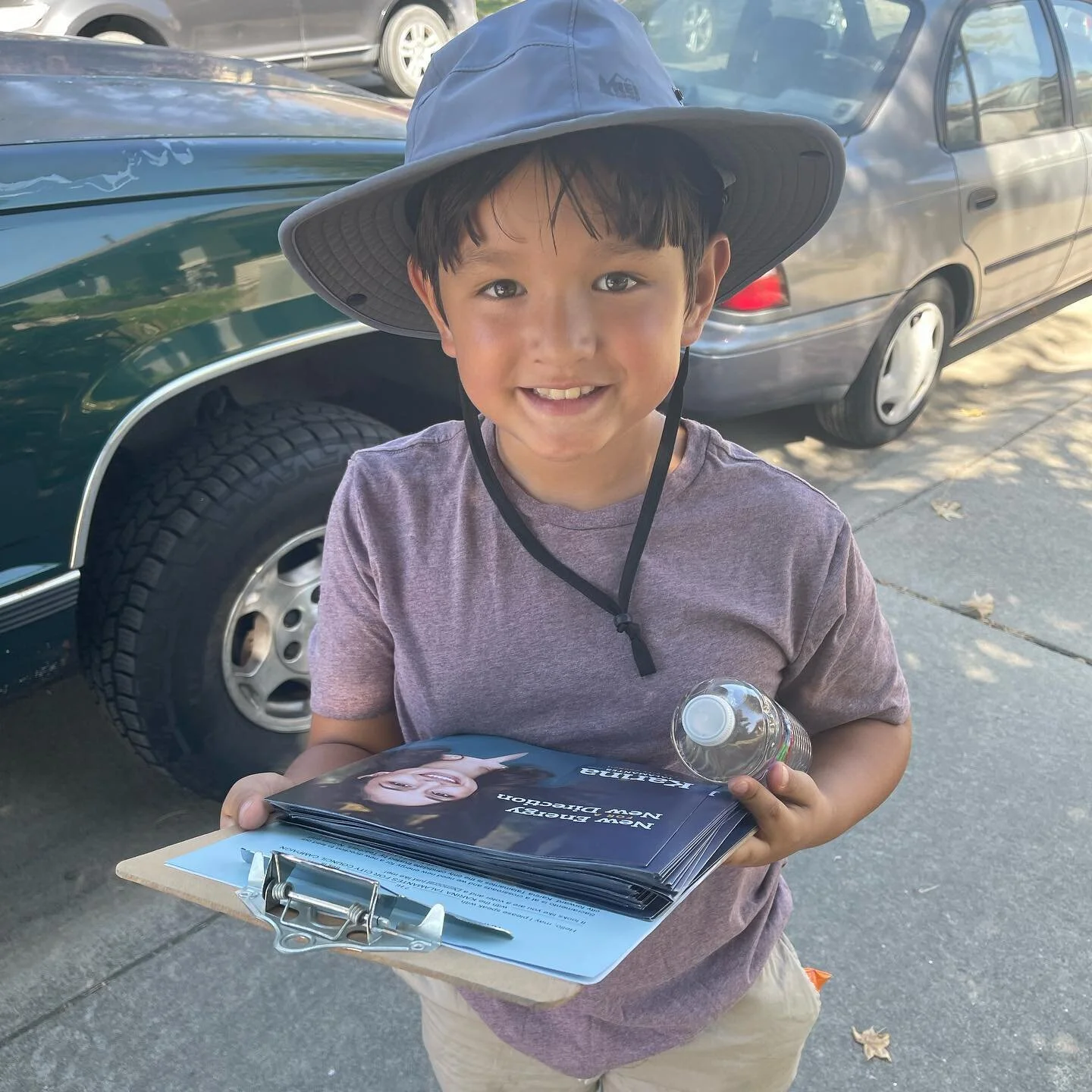 &ldquo;It&rsquo;s like trick or treating but not for candy. For votes! &ldquo; - my godson Marc ❤️