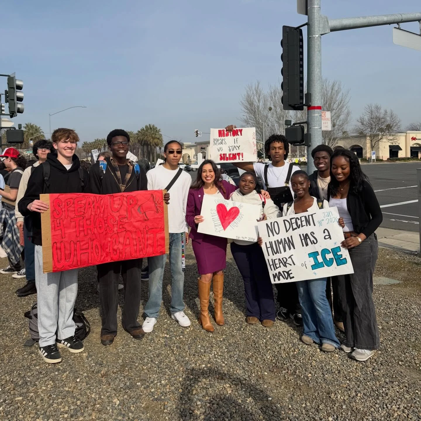 Our youth in Sacramento showed up today. So darn proud.